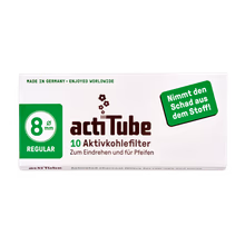 ActiTube Regular 8 mm – balíček 10 filtrů s aktivním uhlím