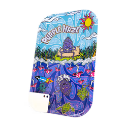 Kovová balicí podložka Best Buds Purple Haze velikosti Large 27,5 × 17,5 cm