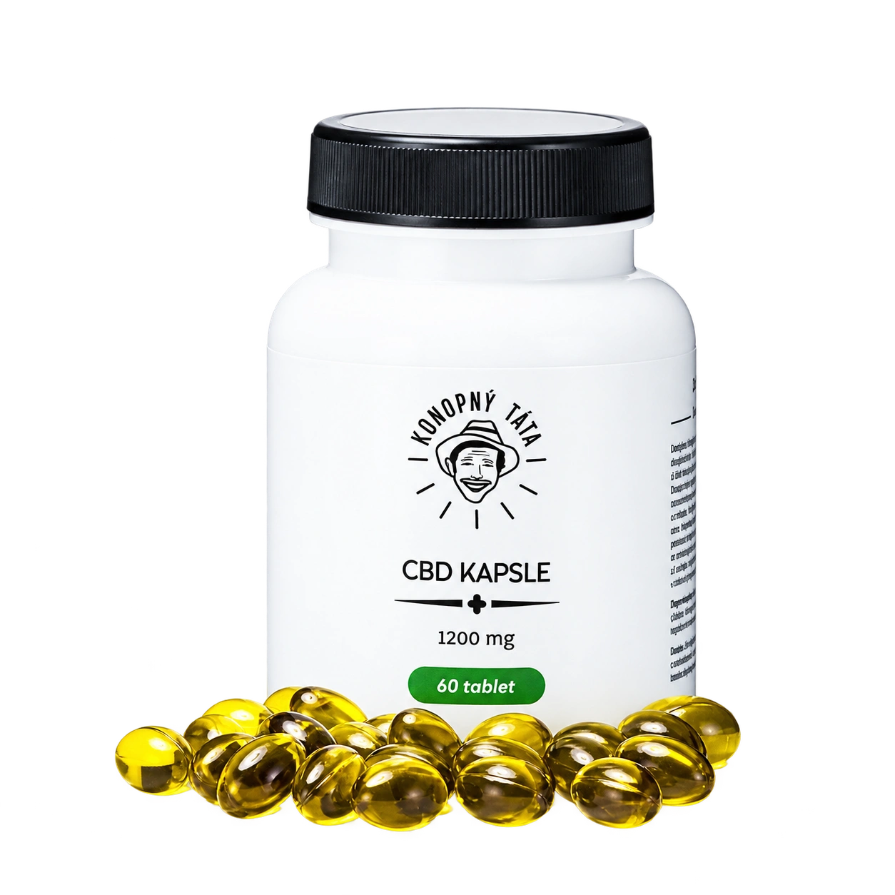 Konopný táta – CBD kapsle 1200 mg, 60 ks – produktové balení
