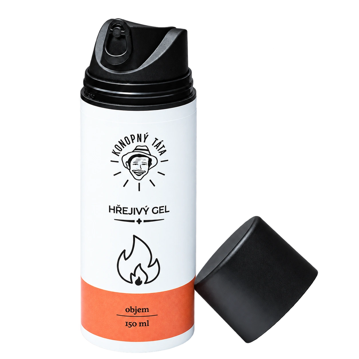 Konopný táta – Hřejivý gel 150 ml – produktové balení