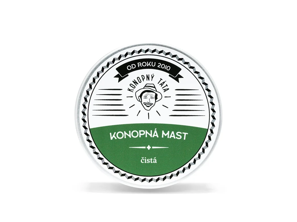 Konopná mast čistá Konopný táta 80 ml – balení