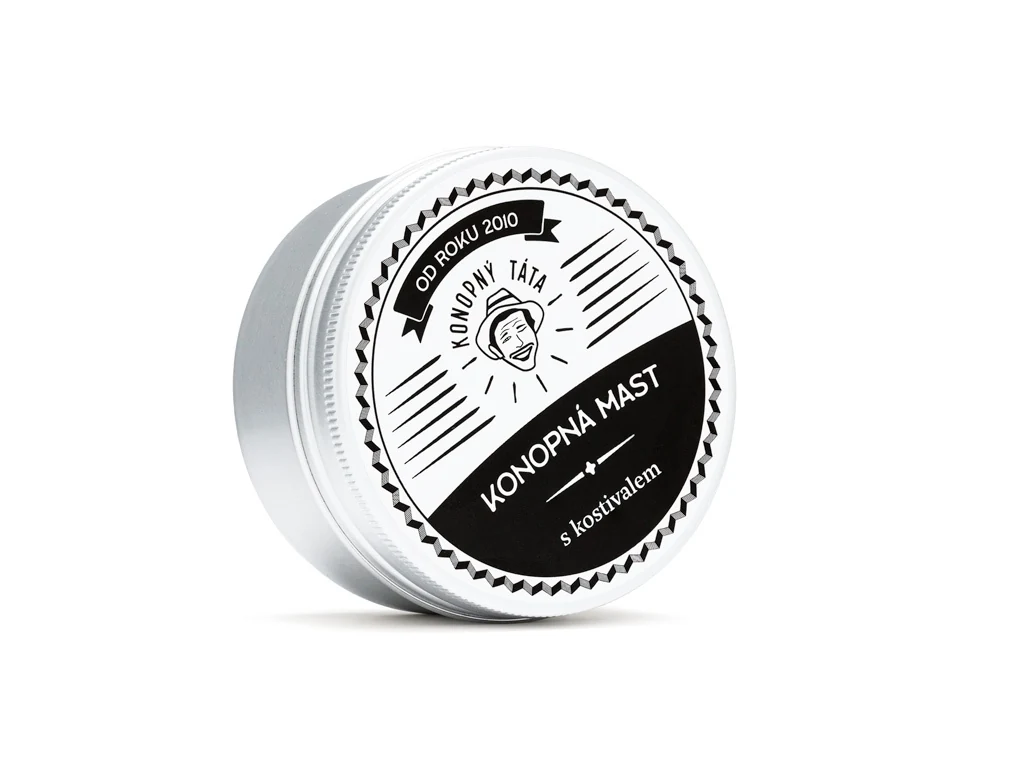 Konopná mast s kostivalem Konopný táta 80 ml – balení