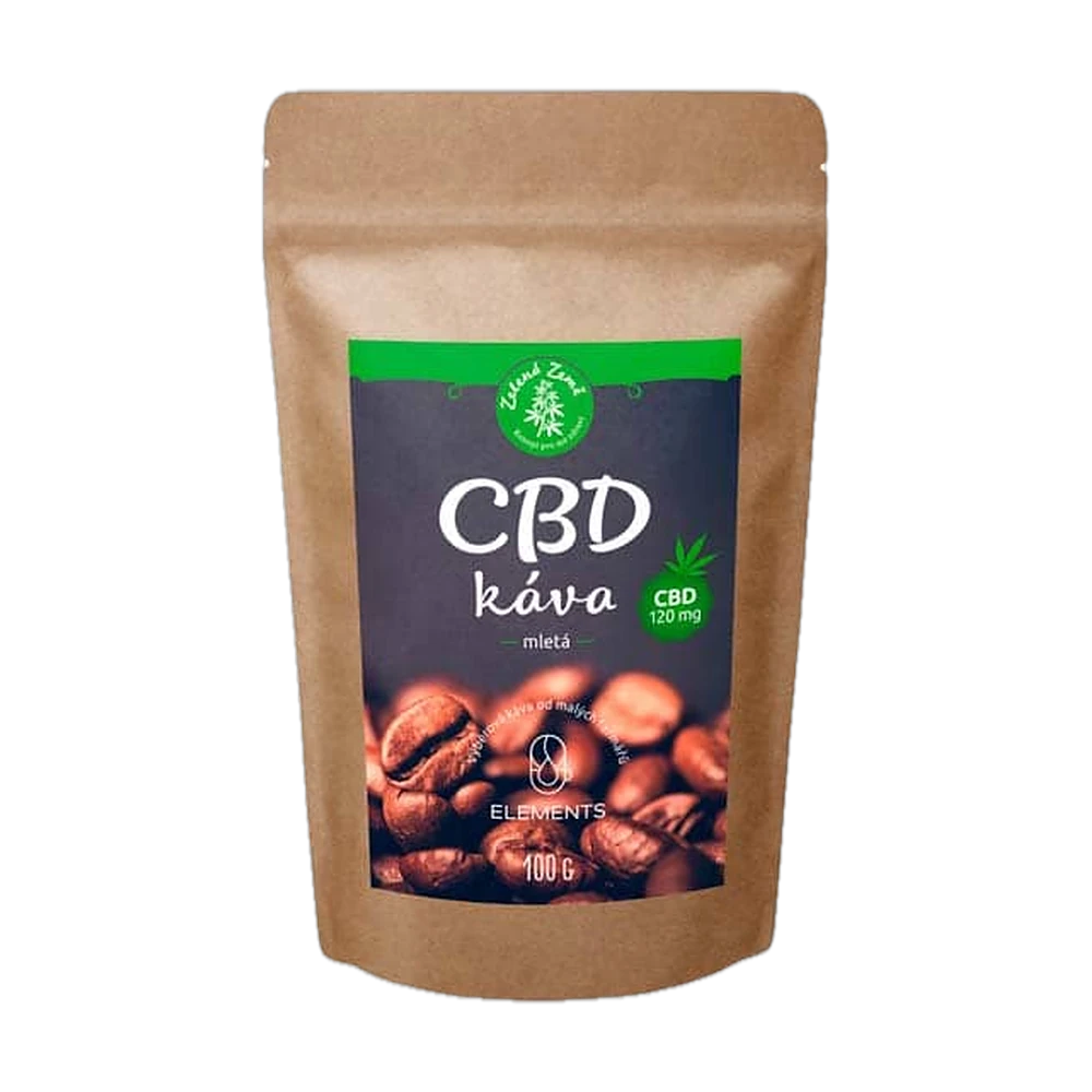 Zelená Země – CBD káva mletá 100 g – sáček